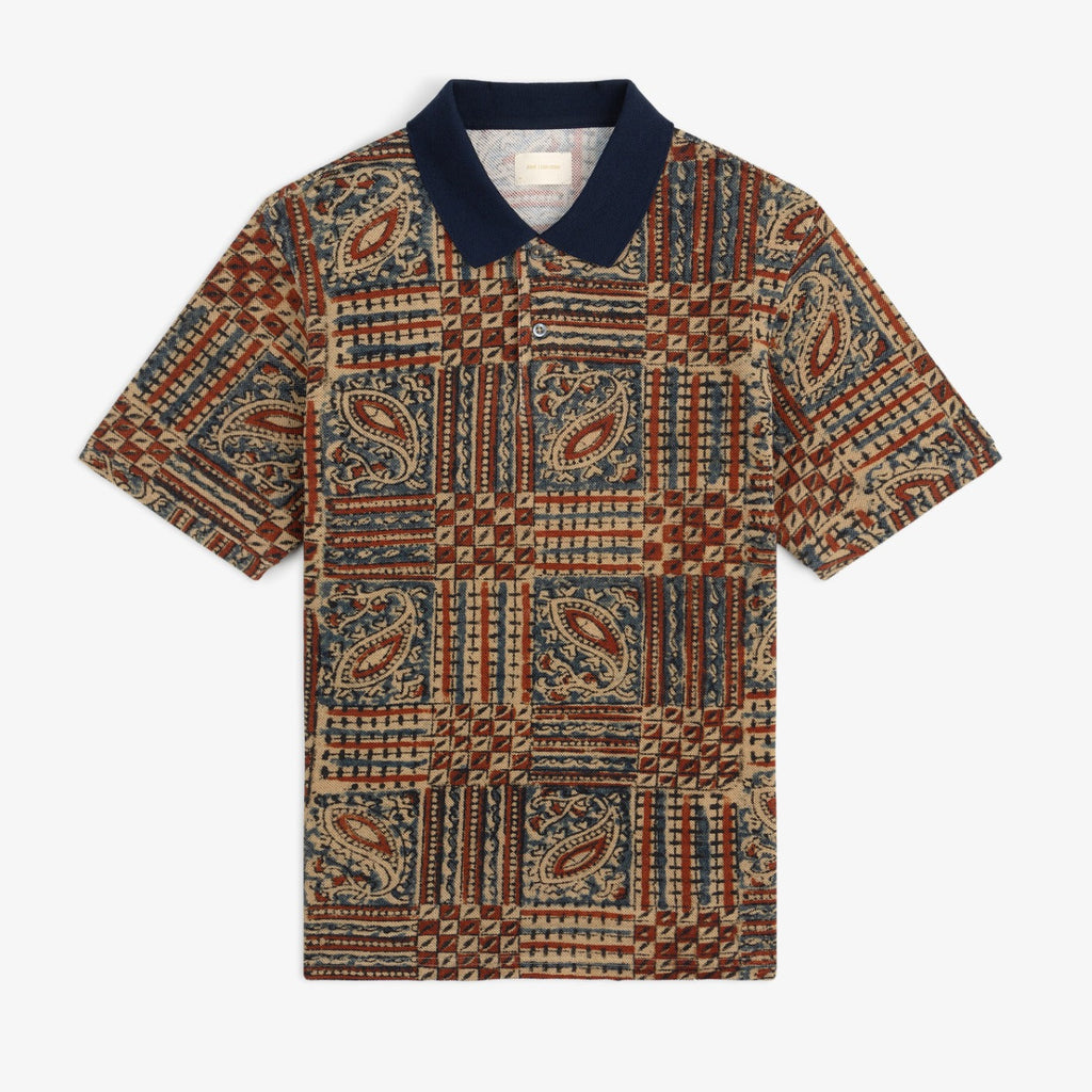 Оригінальна Paisley Printed Piqué Polo Aime leon dore – боковий вид