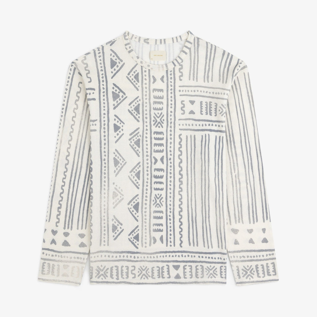 Long-Sleeve Mesh Tapestry Tee Aime leon dore оригінал – Купити в Україні – боковий вид