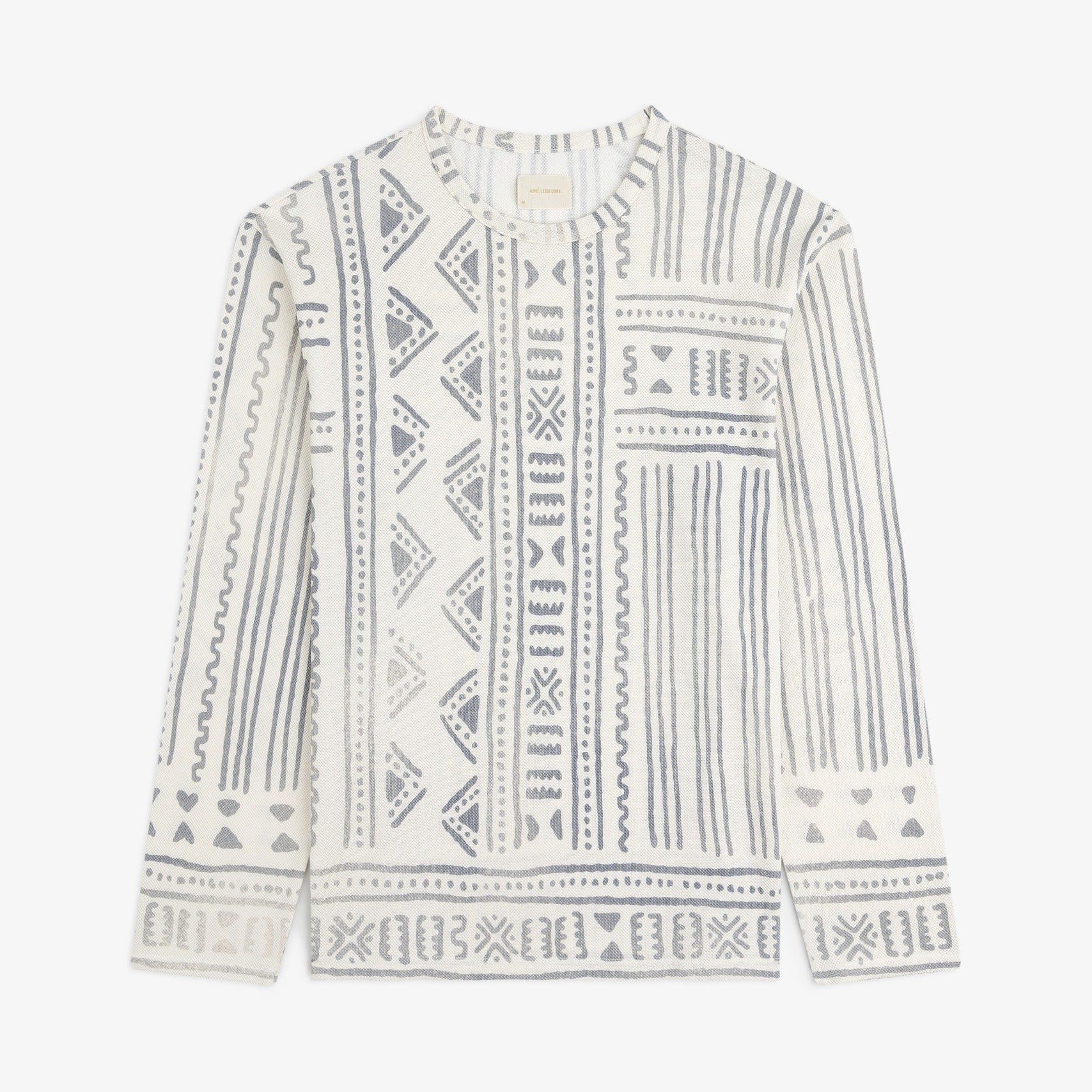 Long-Sleeve Mesh Tapestry Tee Aime leon dore оригінал – Купити в Україні – боковий вид