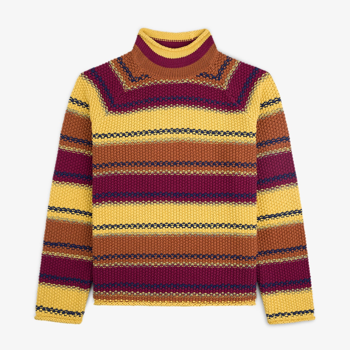 Striped Rollneck Sweater Aime leon dore – Гарантія оригінальності – боковий вид