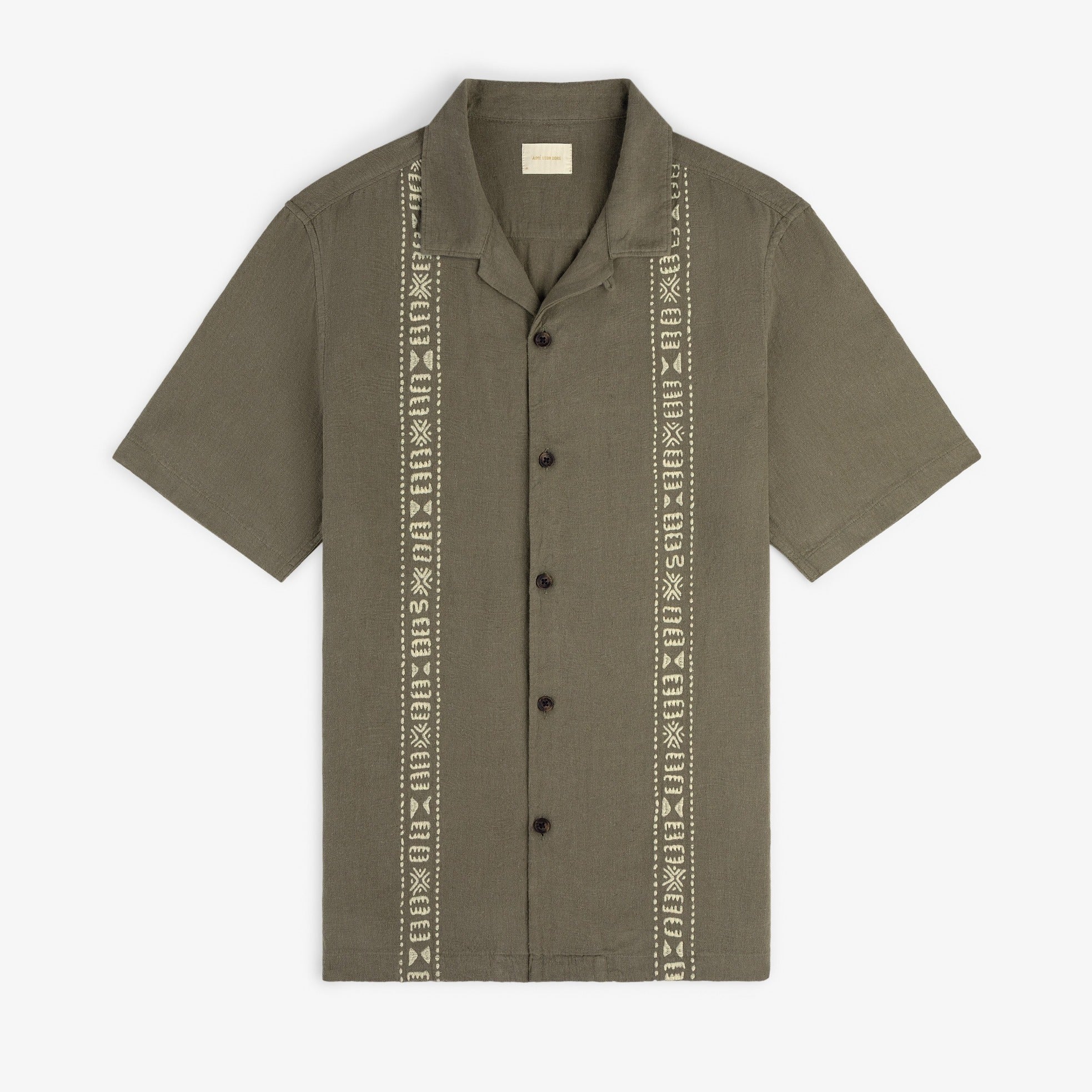 Linen Blend Leisure Shirt Aime leon dore оригінал – Купити в Україні – боковий вид
