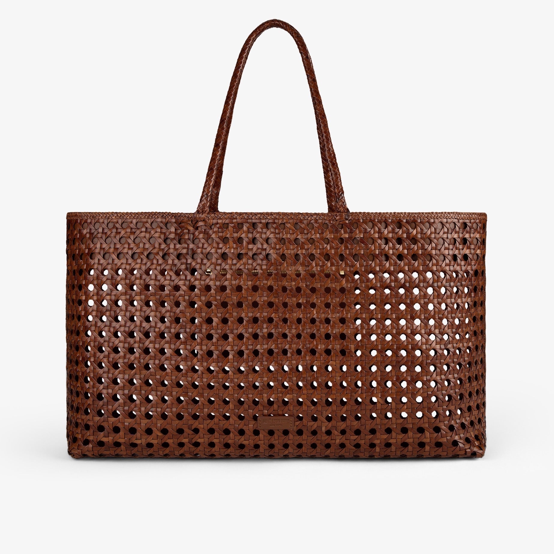 Оригінальна Woven Leather Tote Bag Aime leon dore – боковий вид