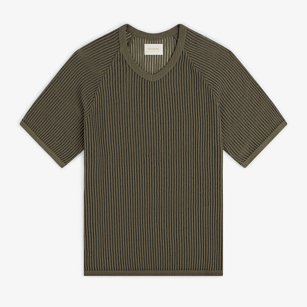 Оригінальна Mesh V-Neck Tee Aime leon dore – боковий вид