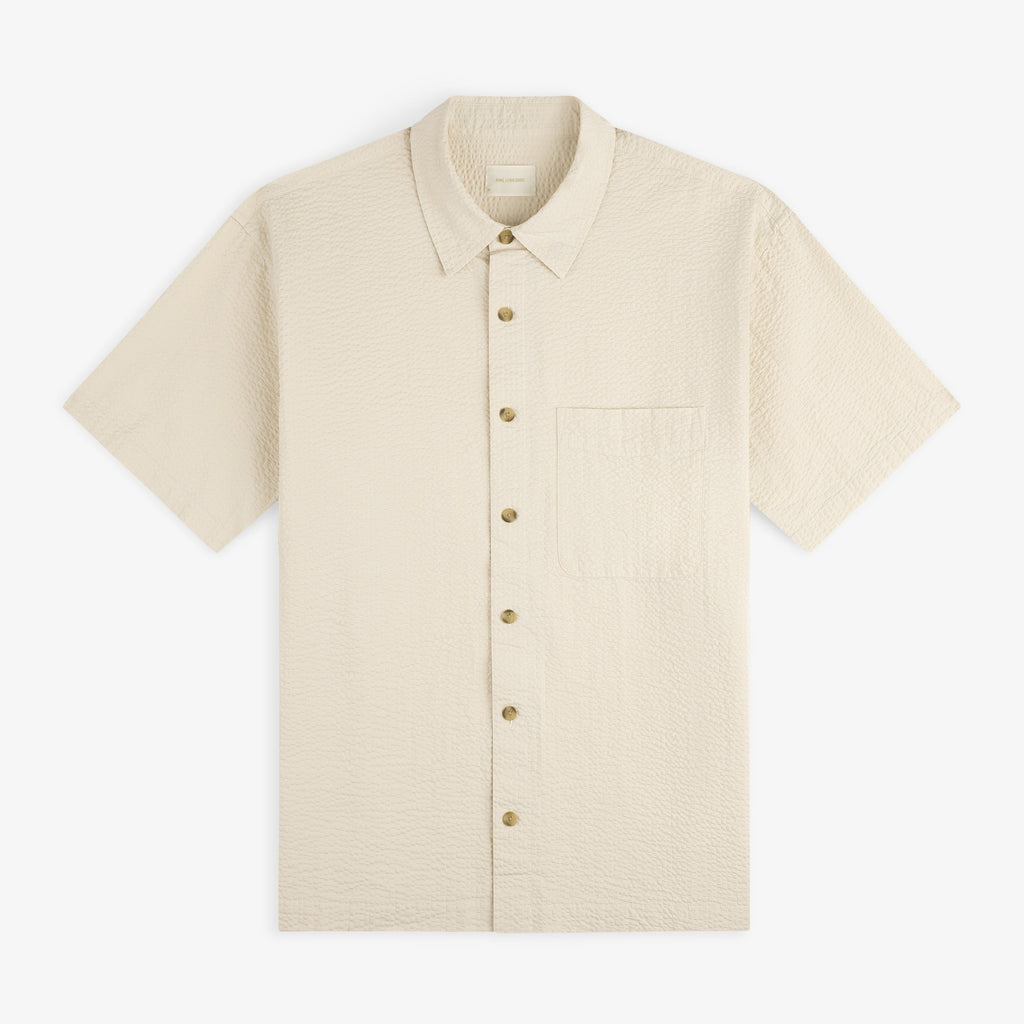 Short-Sleeve Seersucker Shirt Aime leon dore – Гарантія оригінальності – боковий вид