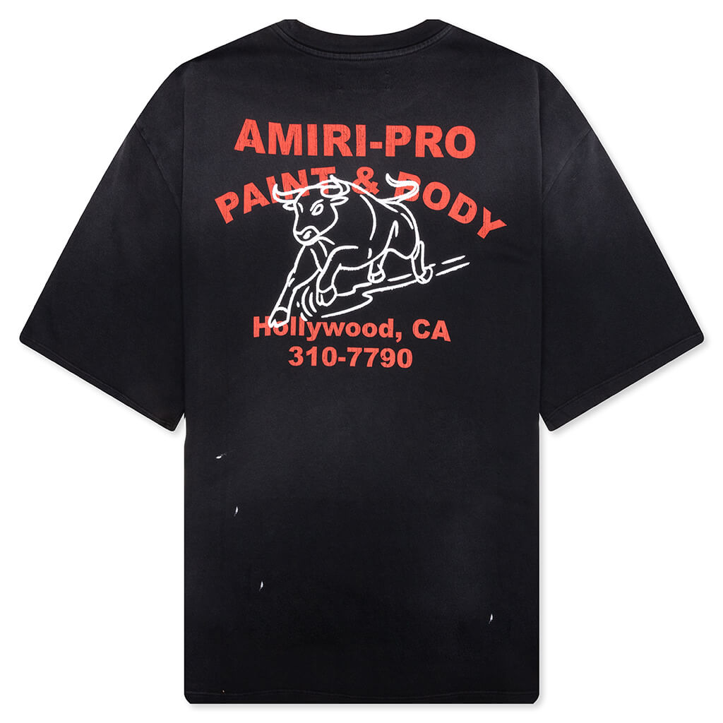 Bull Oversized Tee Black Amiri – Гарантія оригінальності – вид ззаду