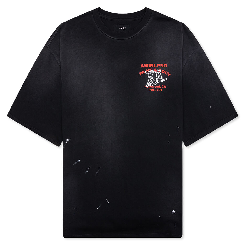 Bull Oversized Tee Black Amiri – Гарантія оригінальності – боковий вид