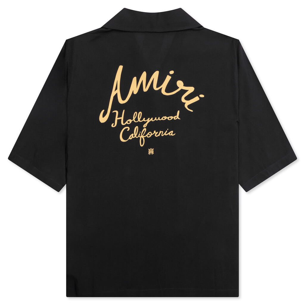 Оригінальна Hollywood Camp Shirt Black Amiri – вид ззаду