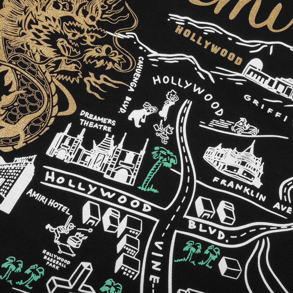 Оригінальна Hollywood Oversized Tee Black Amiri – збільшений вид