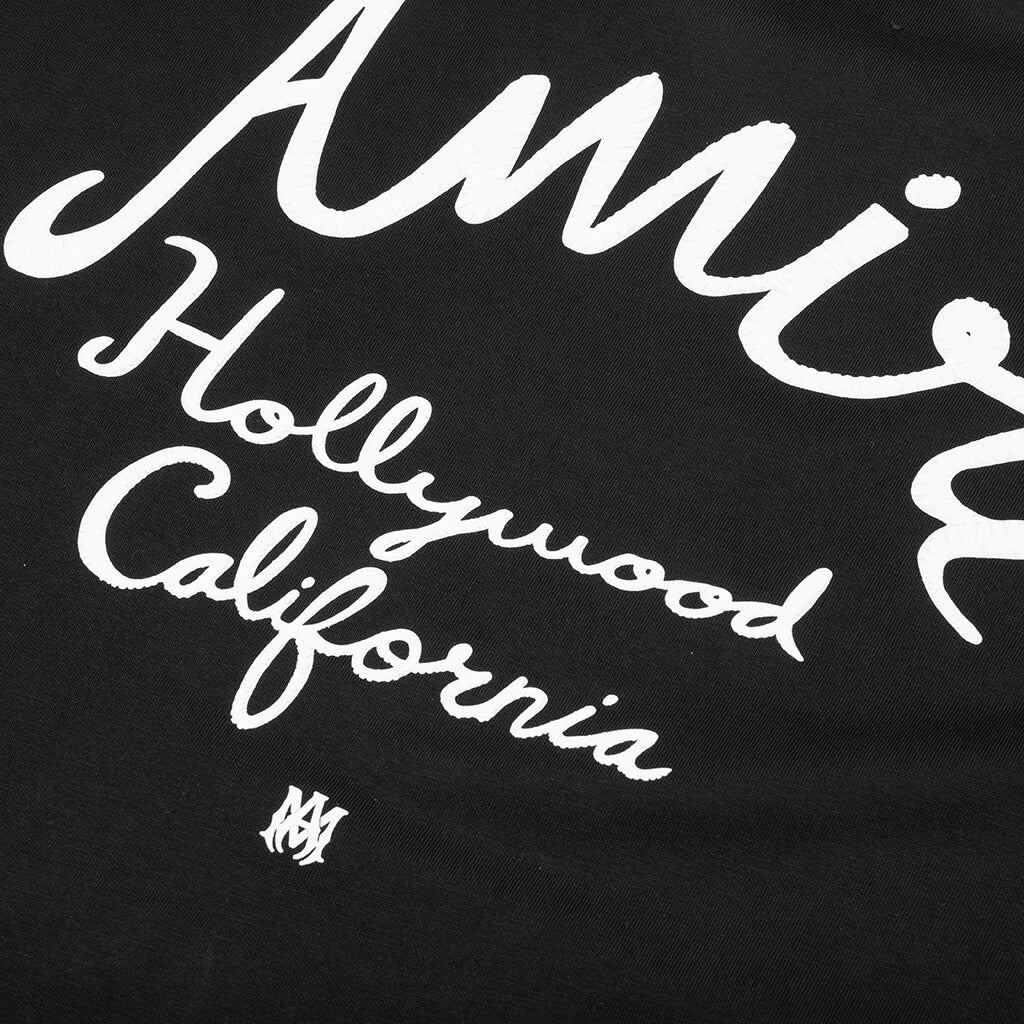 Hollywood Tee Black Amiri оригінал – Купити в Україні – збільшений вид