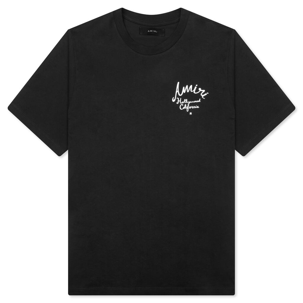 Hollywood Tee Black Amiri оригінал – Купити в Україні – боковий вид