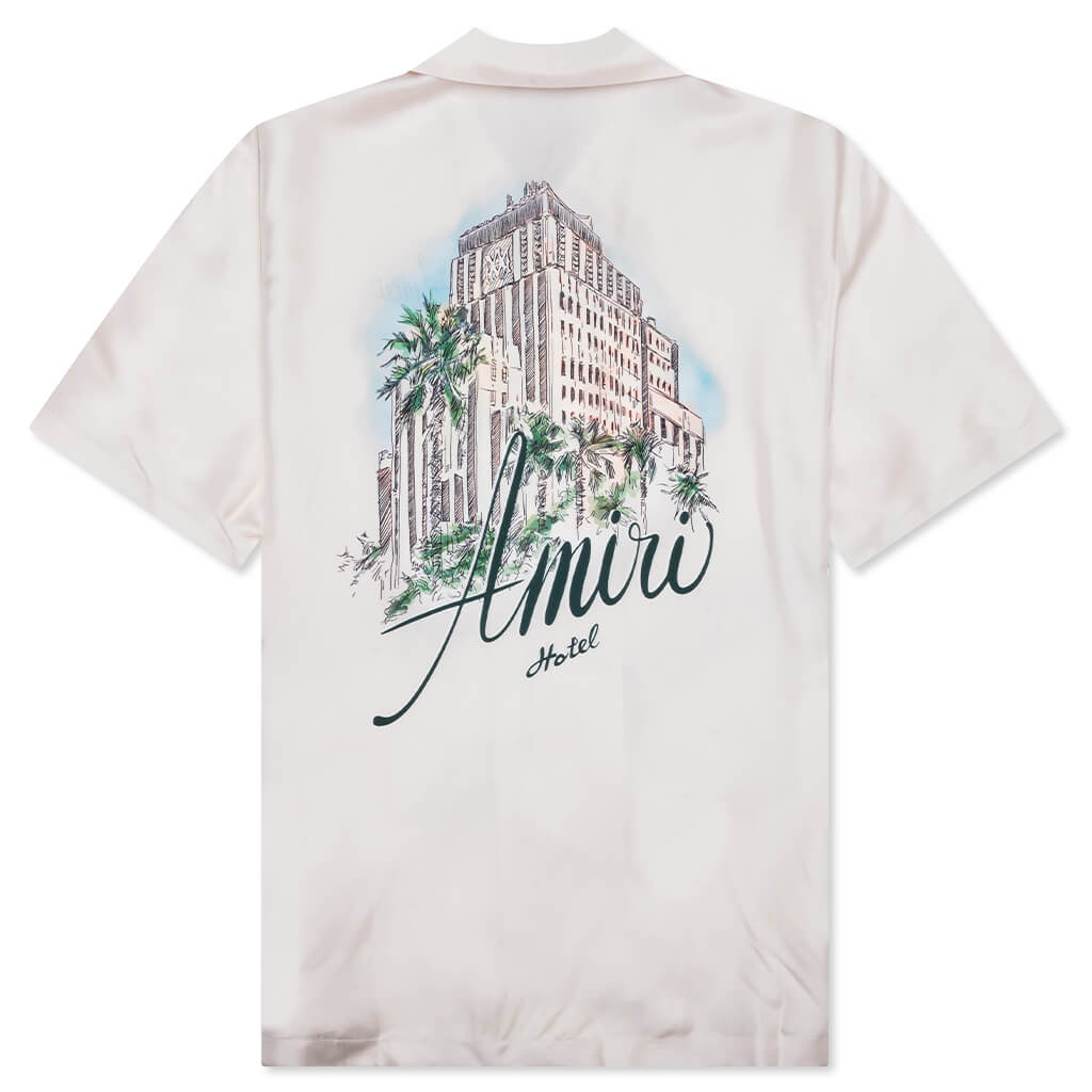 Hotel Bowling Shirt Alabaster Amiri оригінал – Купити в Україні – вид ззаду