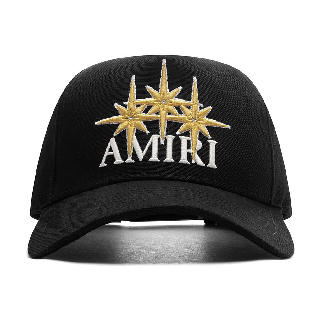 Starburst Canvas Hat Black Amiri – Гарантія оригінальності – боковий вид