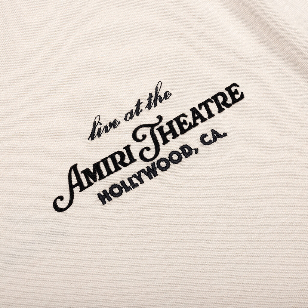 Theatre Flocked Tee Alabaster Amiri – Гарантія оригінальності – детальний вид