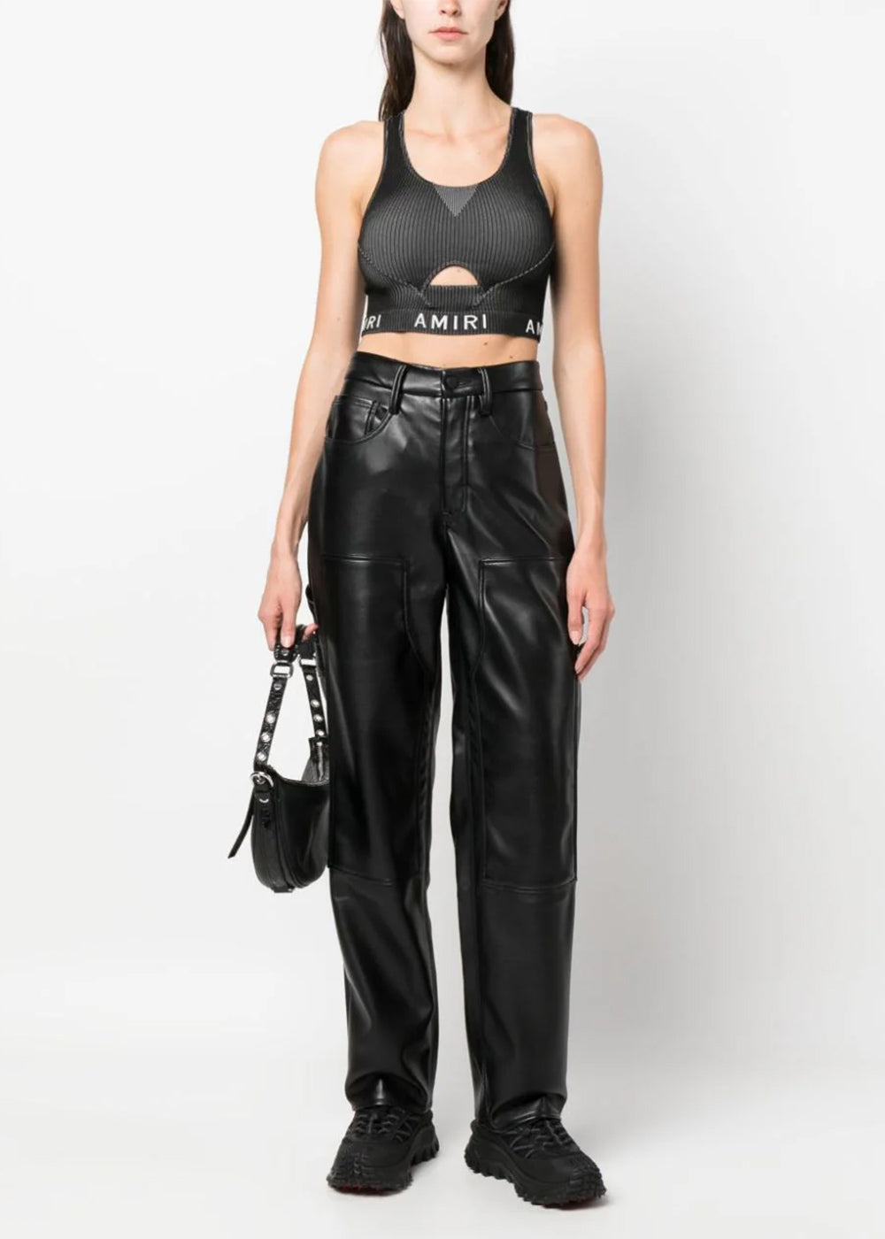 Black Cut-Out Bra Amiri оригінал – Купити в Україні – вид ззаду
