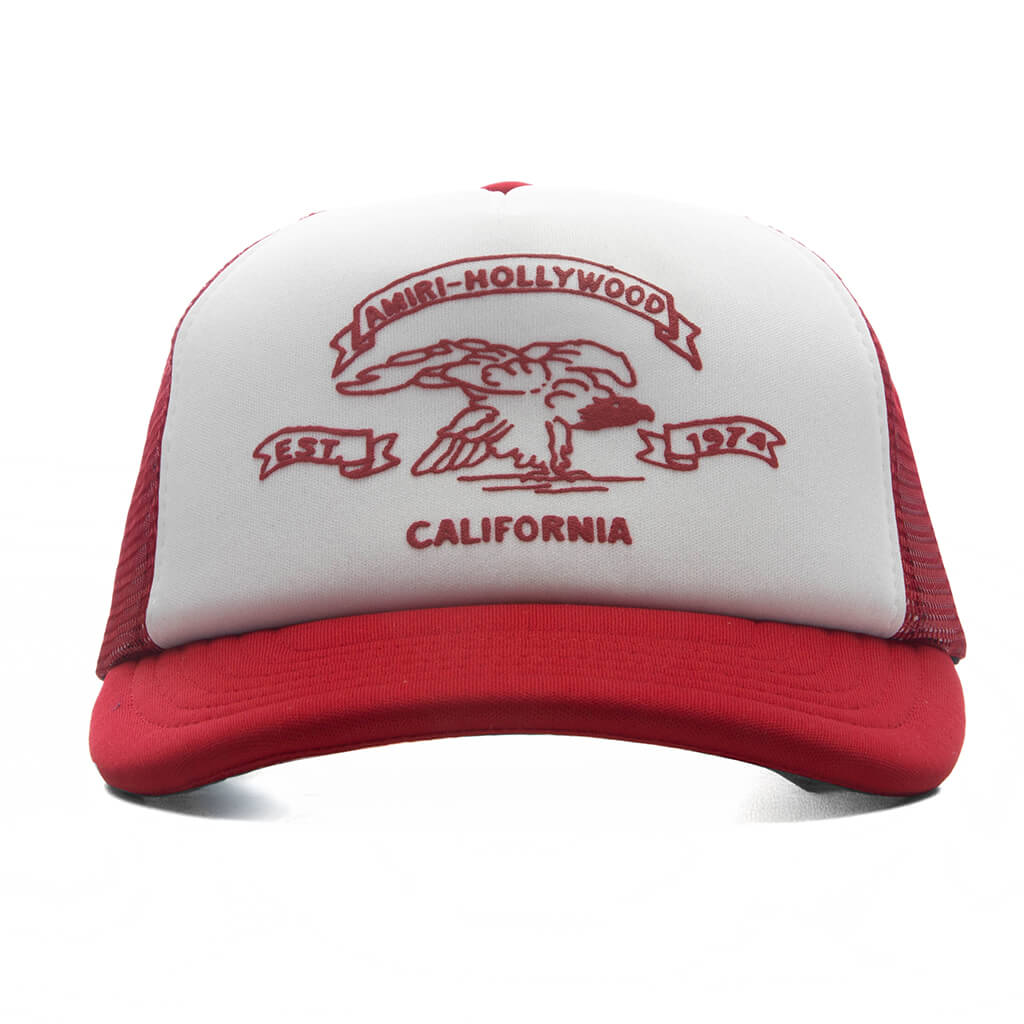 Eagle Trucker Hat Red Rose Amiri оригінал – Купити в Україні – боковий вид