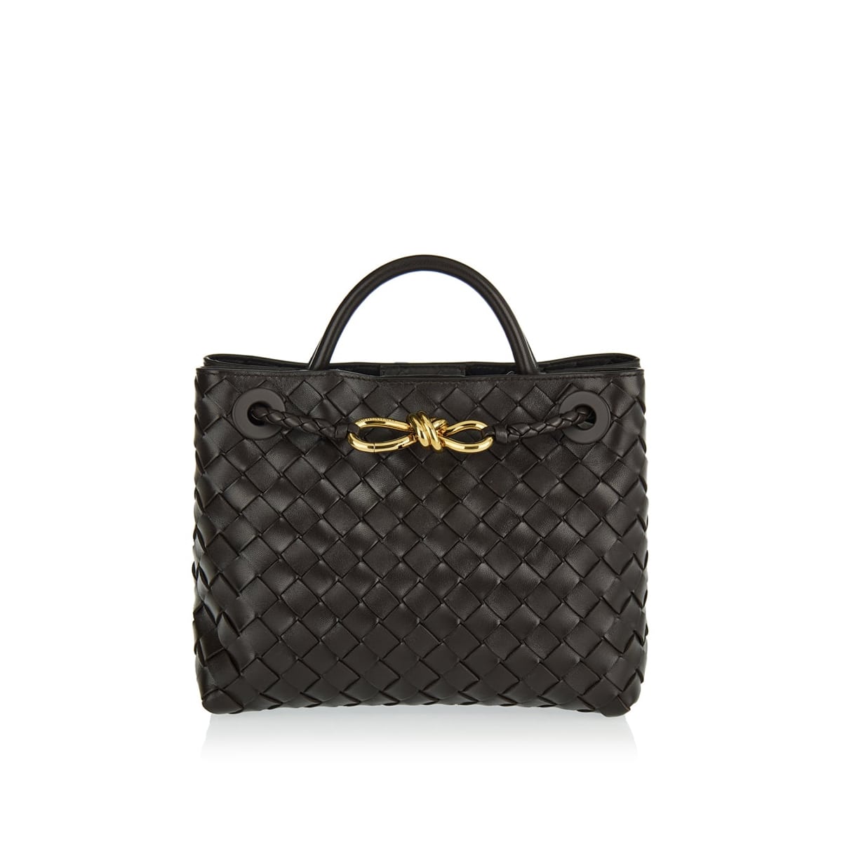 Andiamo Small Leather Tote Bag Bottega veneta оригінал – Купити в Україні – боковий вид