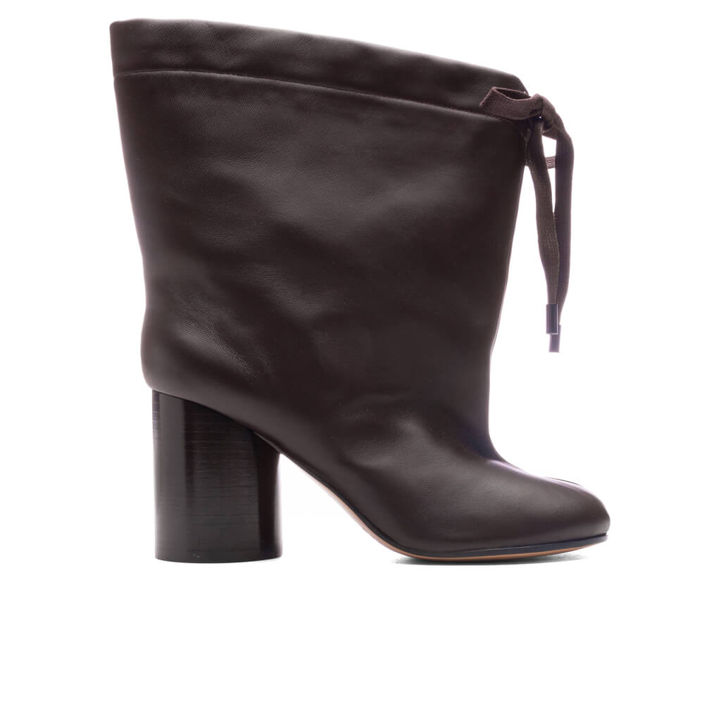 Brown Tabi Drawstring Ankle Boots Maison margiela – Гарантія оригінальності – боковий вид