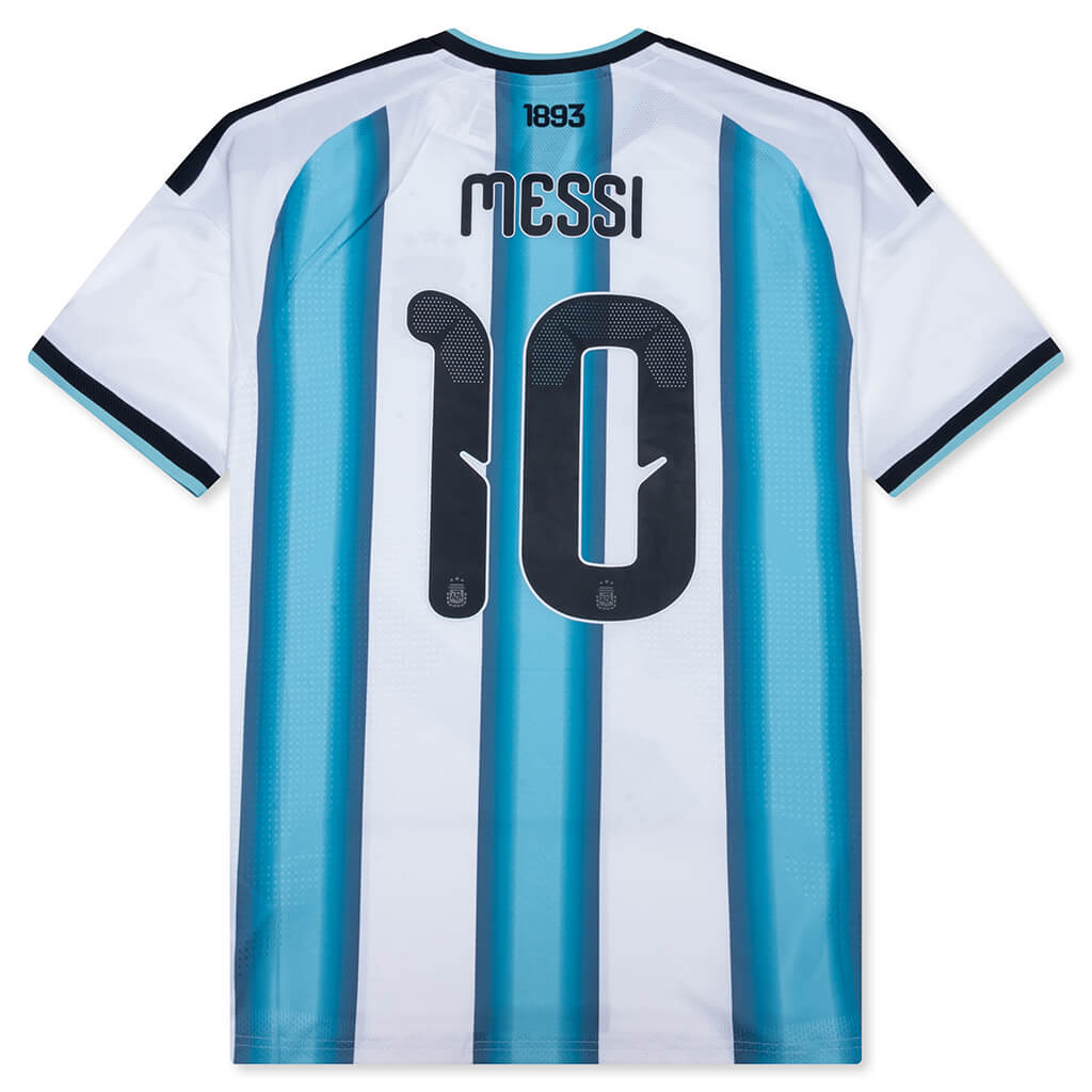 Оригінальна Argentina 26 Messi Home Authentic Jersey Adidas – вид ззаду