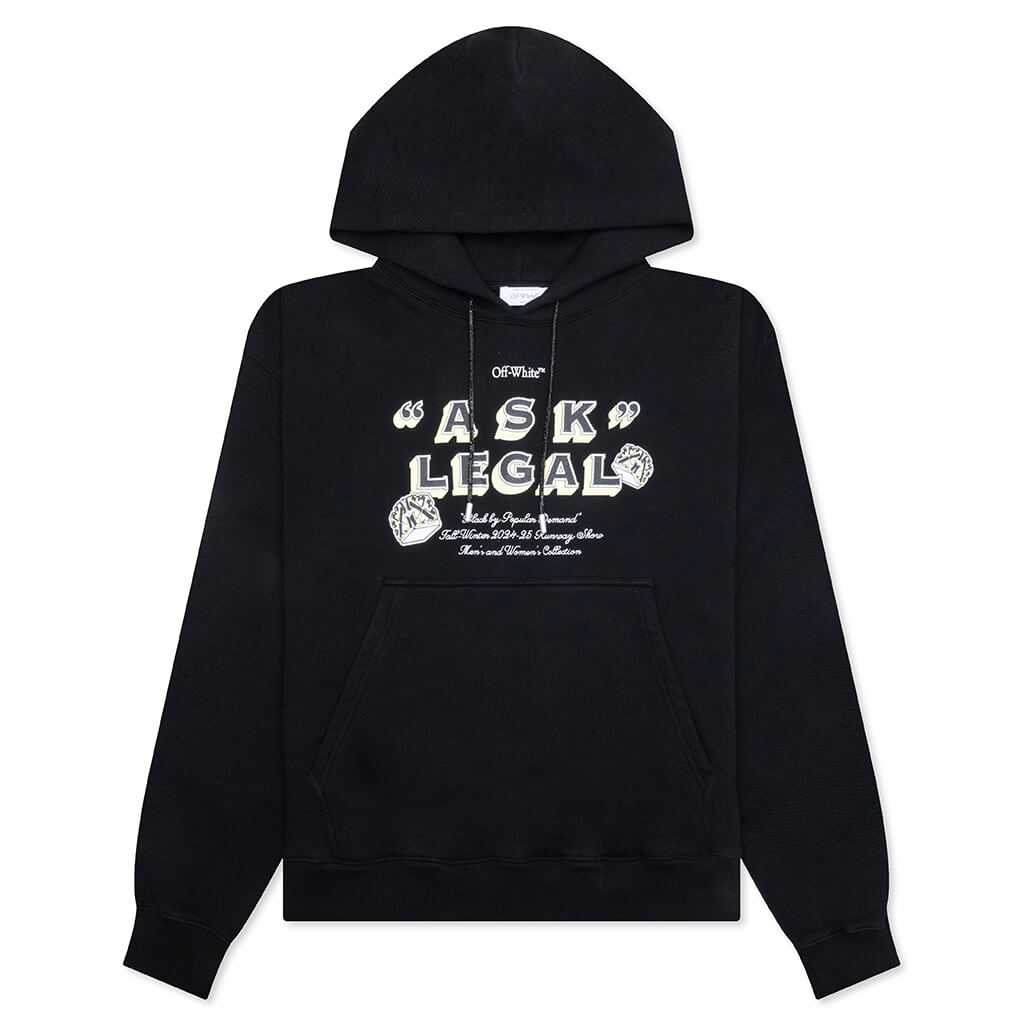 Arr Ask Legal Skate Hoodie Off-white – Гарантія оригінальності – боковий вид