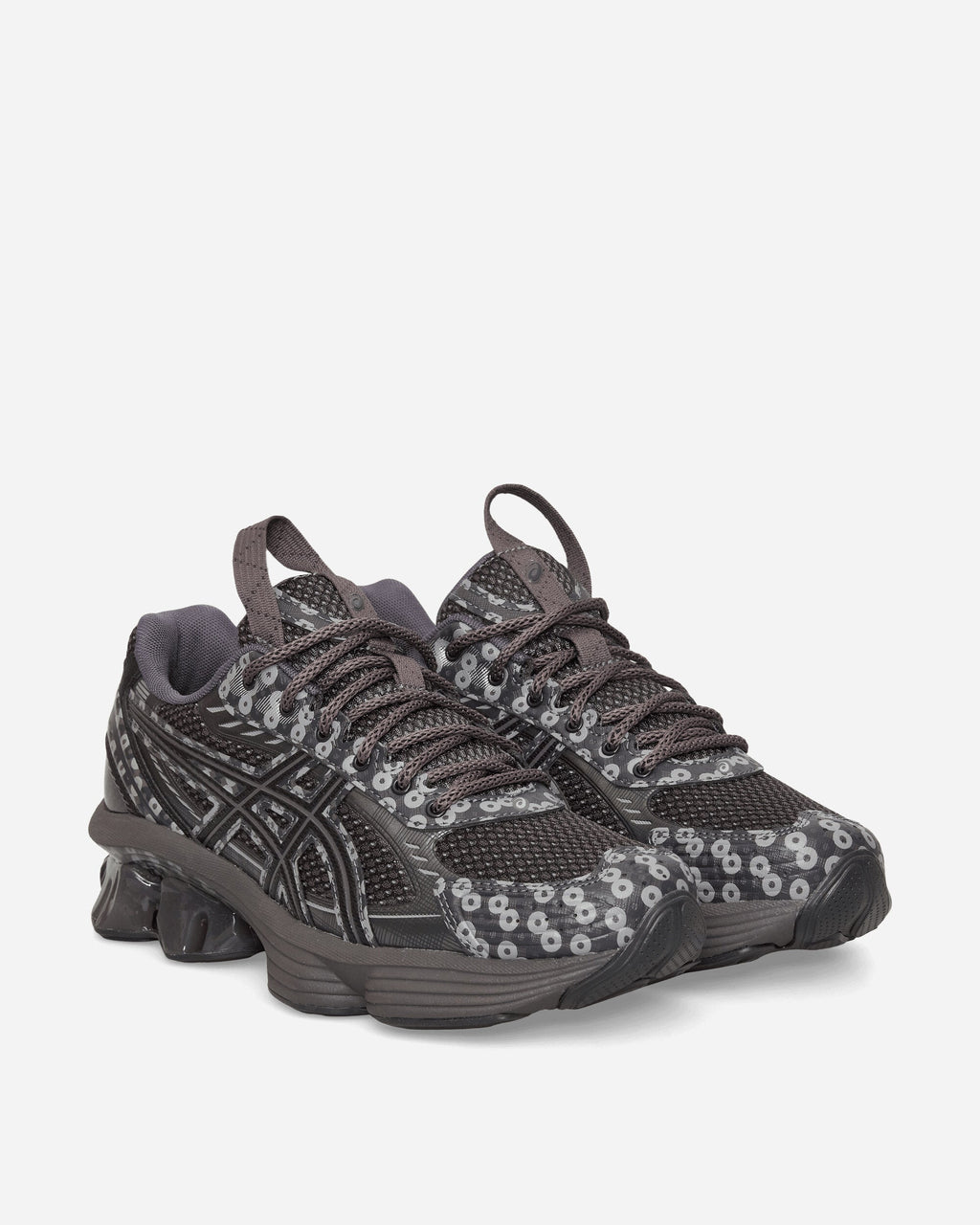 Оригінальна Us7-S Gel-Kinetic Fluent Sneakers Obsidian Grey Asics – вид ззаду