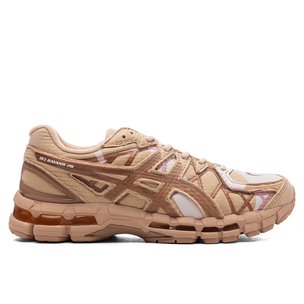 Оригінальна X Doublet Gel Kayano 20 Cardboard Sand Asics – боковий вид