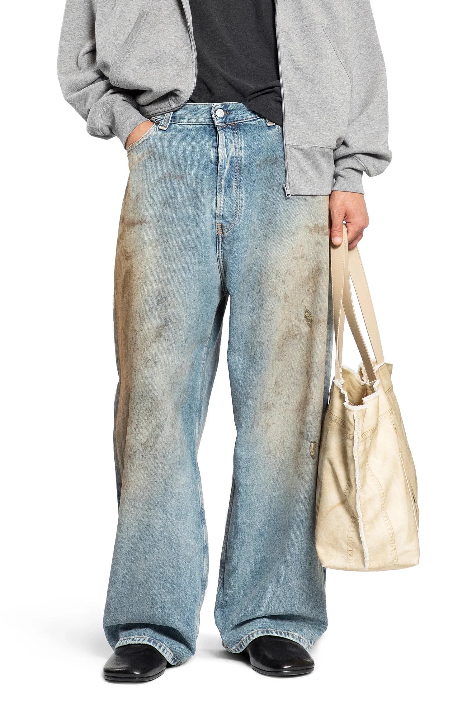 Super Baggy Fit Jeans 2023 Acne studios – Гарантія оригінальності – боковий вид