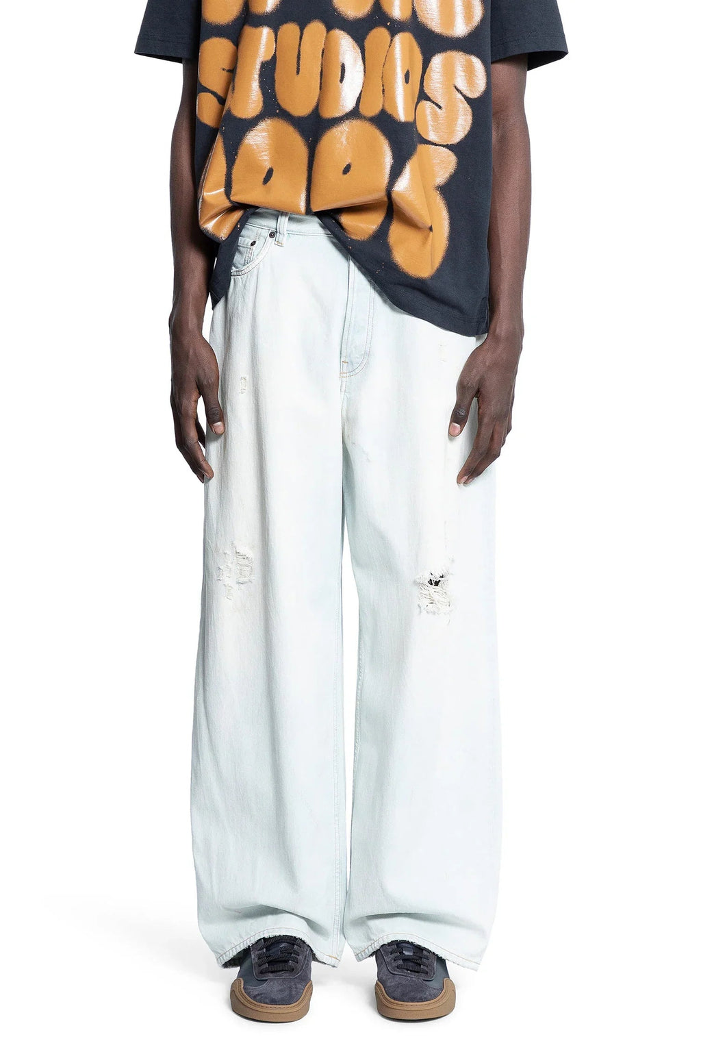 Super Baggy Fit Jeans 2023 Acne studios – Гарантія оригінальності – боковий вид