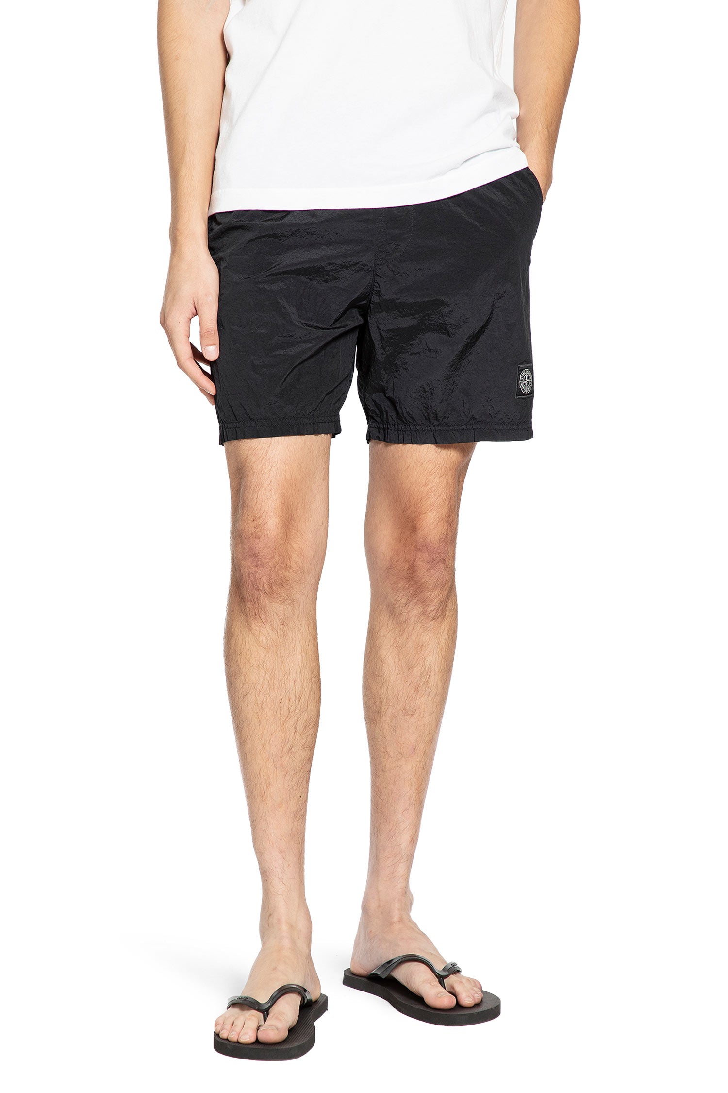 B100004 Nylon Metal Swim Shorts Stone island – Гарантія оригінальності – боковий вид