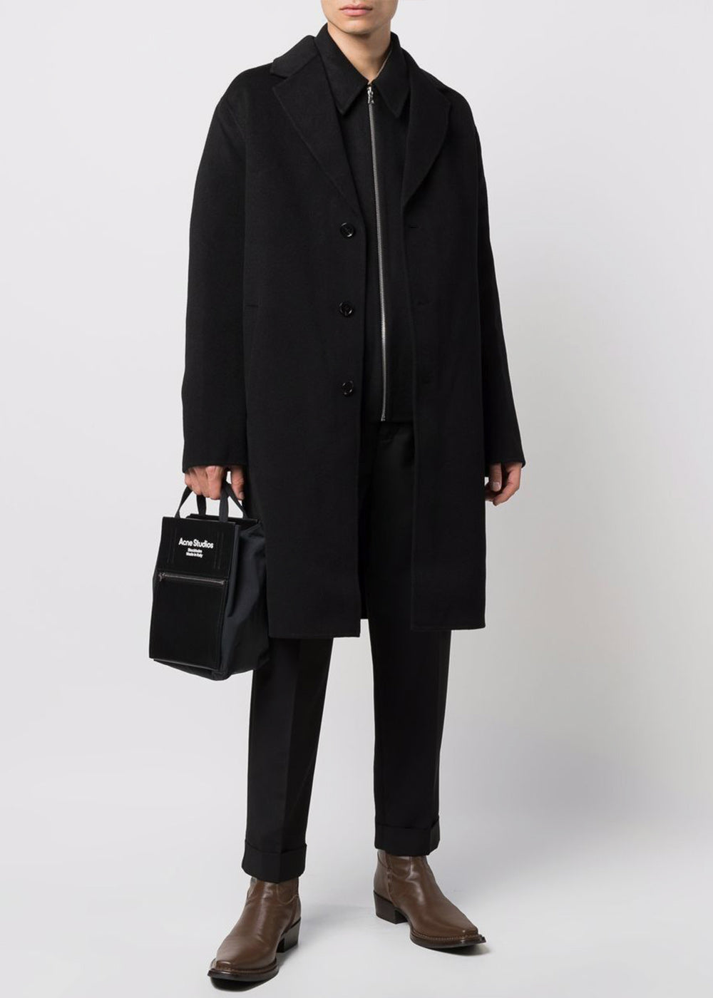 Оригінальна Black Dali Wool Coat Acne studios – збільшений вид