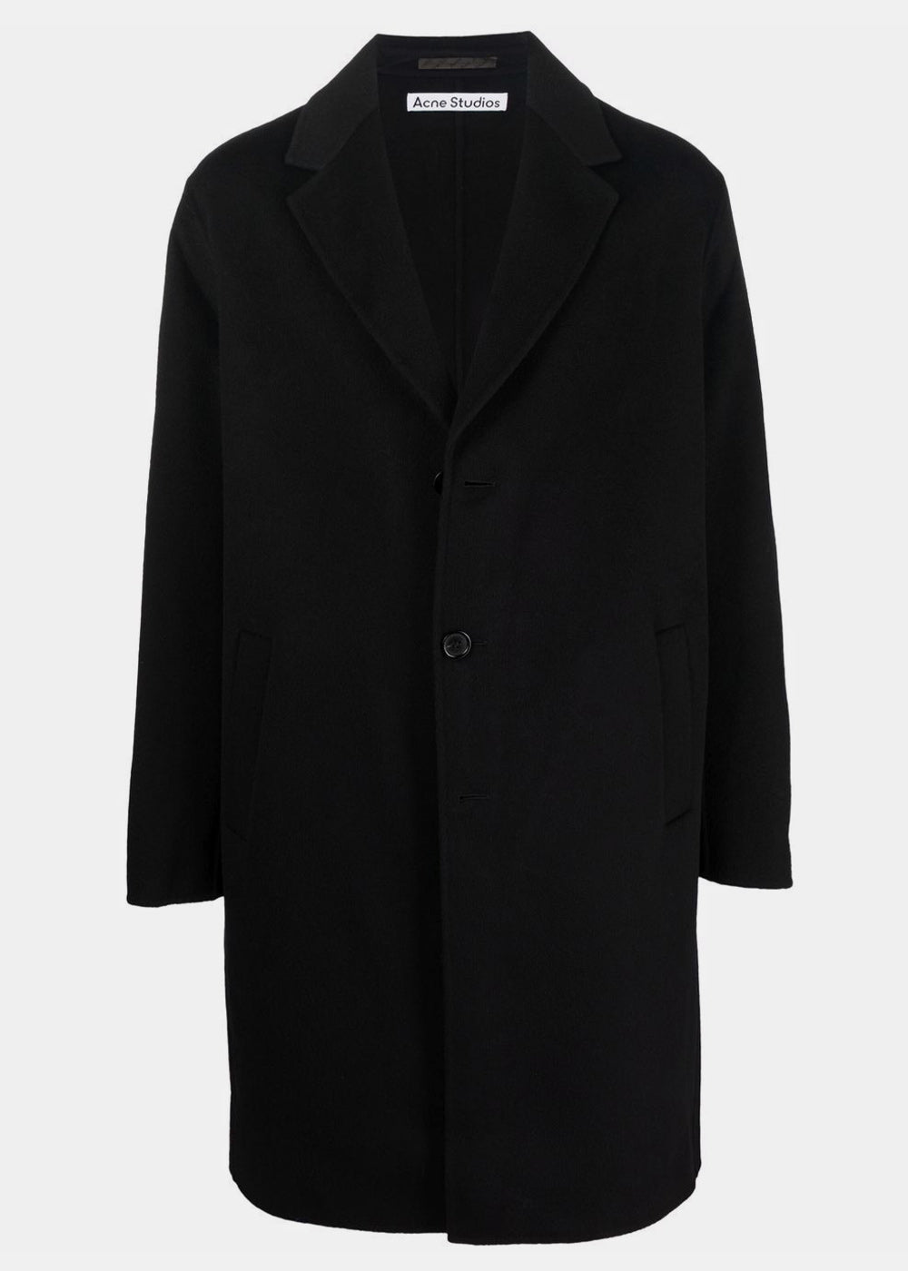 Оригінальна Black Dali Wool Coat Acne studios – боковий вид
