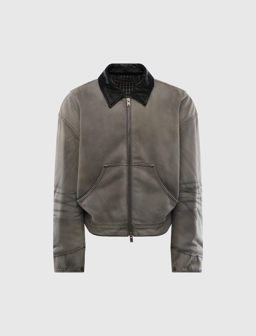 Оригінальна Faded Denim Bomber Jacket Acne studios – боковий вид