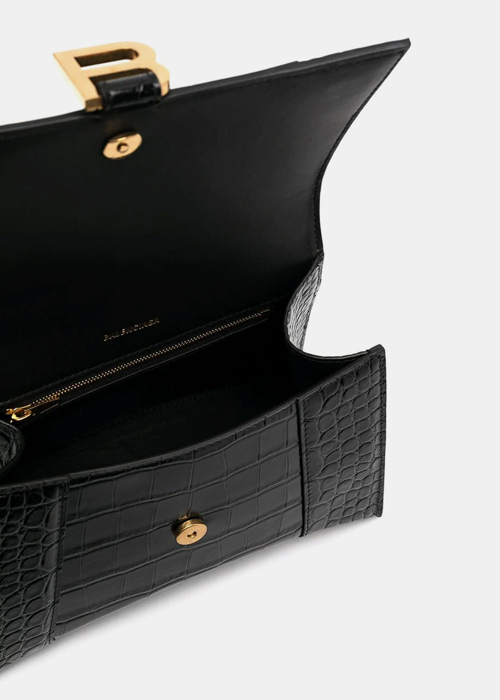 Оригінальна Black Hourglass Small Top Handle Bag Balenciaga – збільшений вид