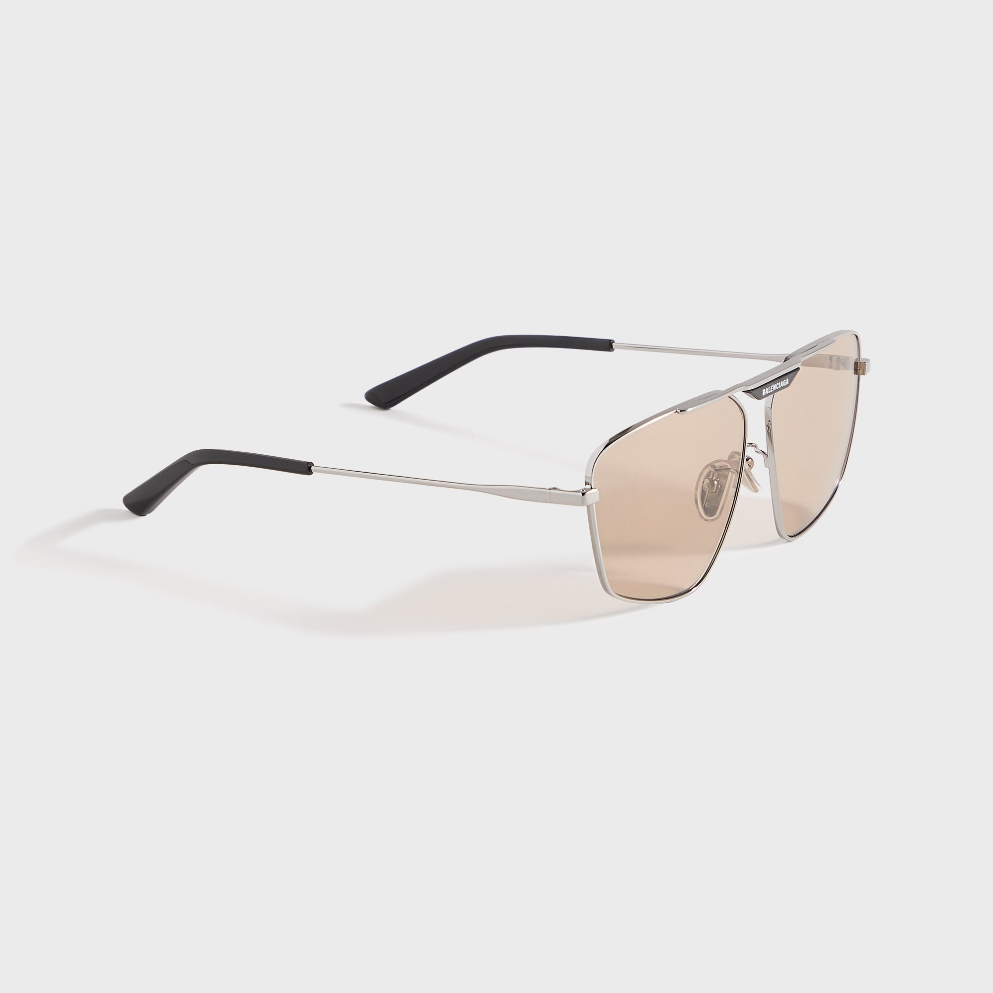 Square Sunglasses Ruthenium Balenciaga оригінал – Купити в Україні – вид ззаду - BALENCIAGA