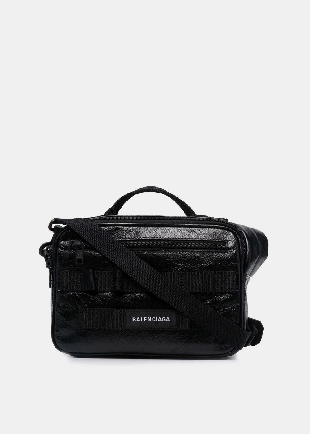 Black Army Camera Bag Balenciaga – Гарантія оригінальності – боковий вид