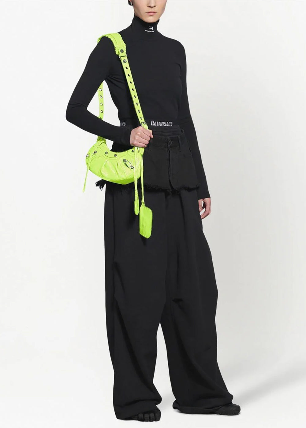 Оригінальна 671309-1vguy-7206 Le Cagole Sho Bag Xs Balenciaga – вид ззаду
