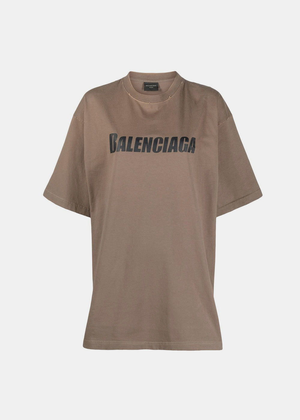 Brown Logo-Print T-Shirt Balenciaga оригінал – Купити в Україні – боковий вид