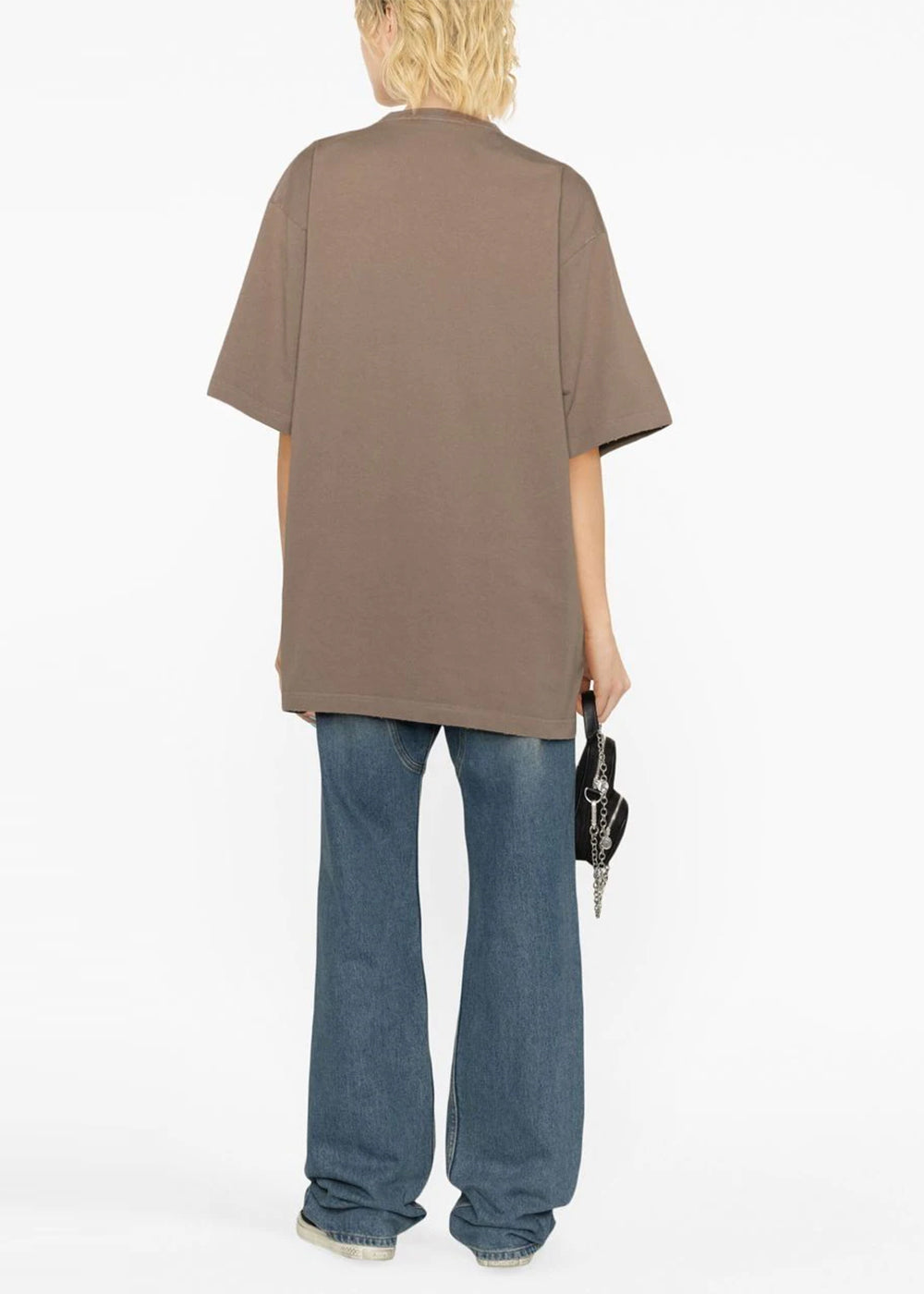 Brown Logo-Print T-Shirt Balenciaga оригінал – Купити в Україні – збільшений вид