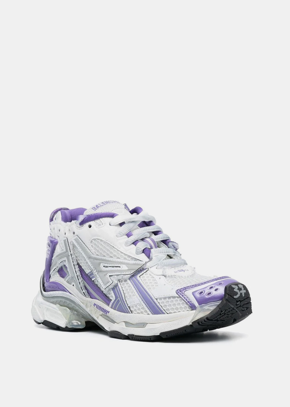 Оригінальна Purple Runner Low-Top Sneakers Balenciaga – вид ззаду