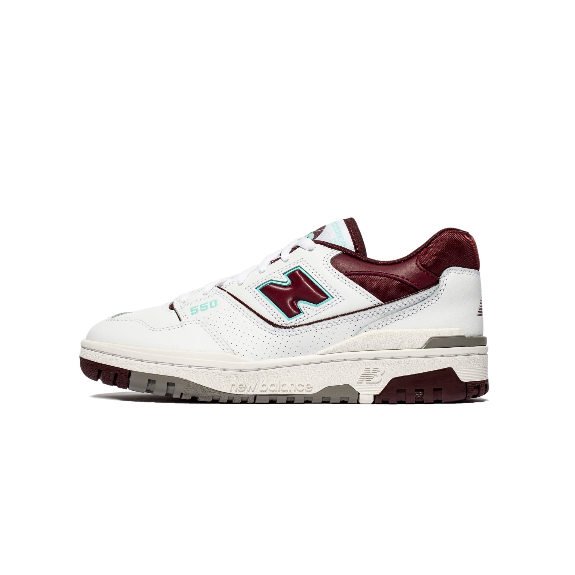 Оригінальна Mens 550 Shoes Burgundy New balance – боковий вид