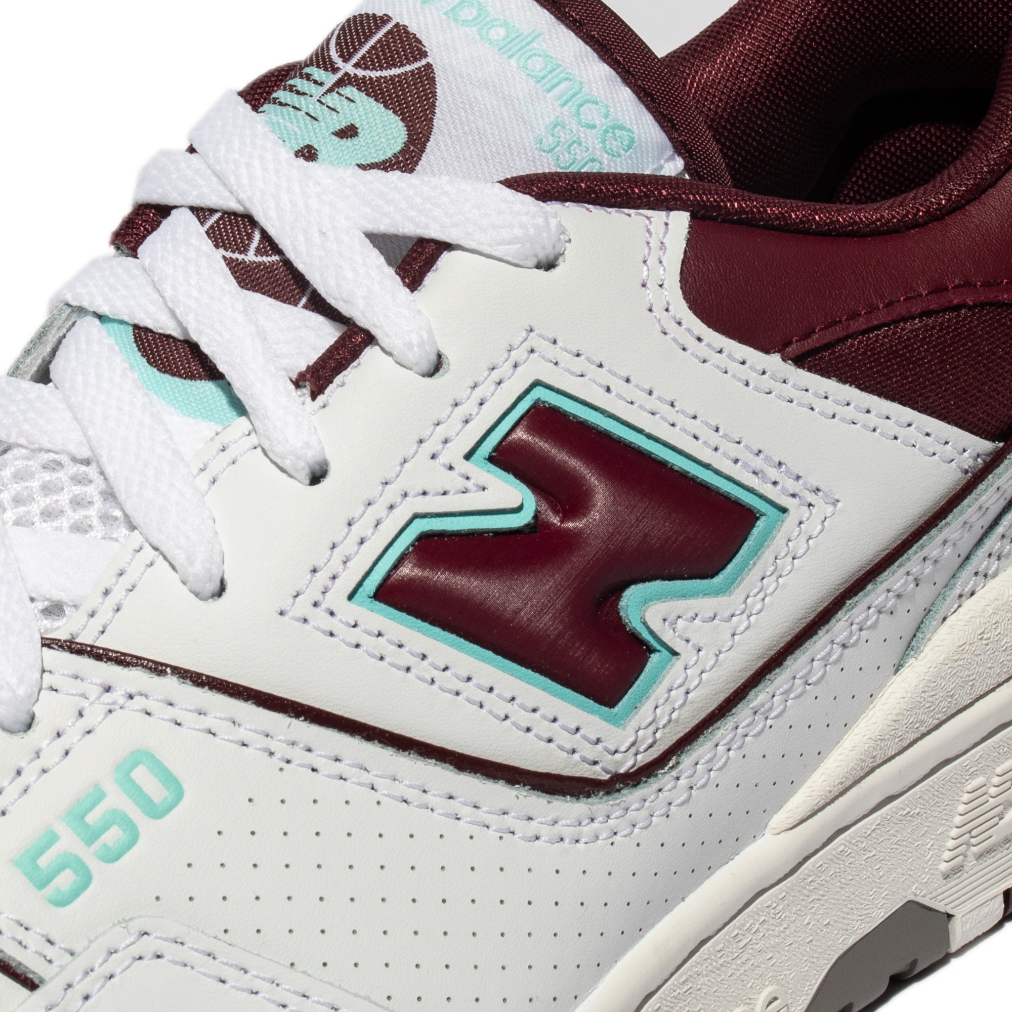 Оригінальна Mens 550 Shoes Burgundy New balance – збільшений вид
