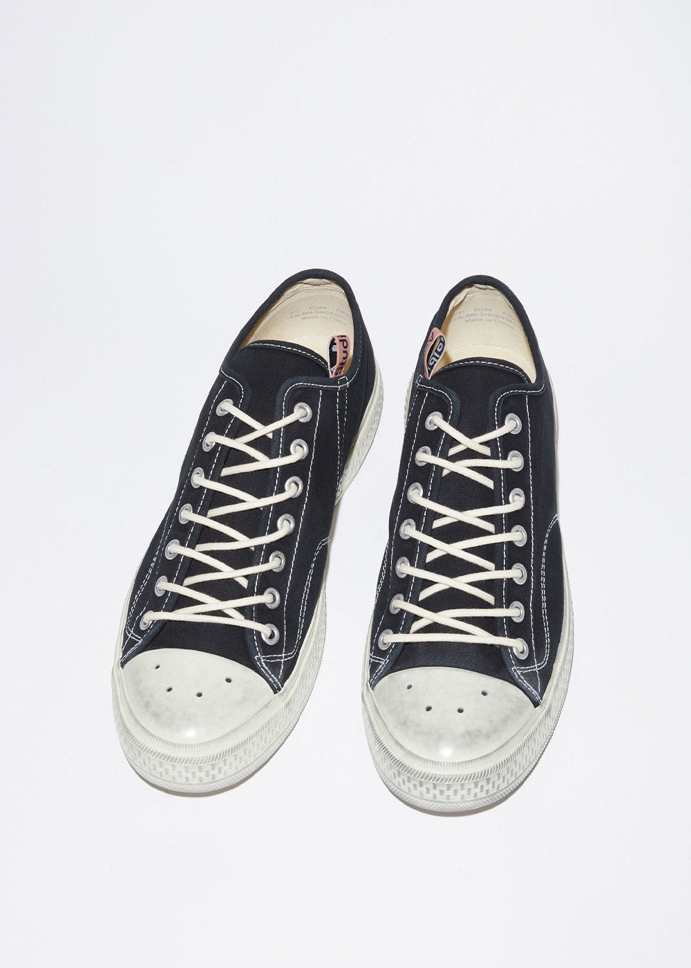 Black Low Top Sneakers Acne studios – Гарантія оригінальності – вид ззаду