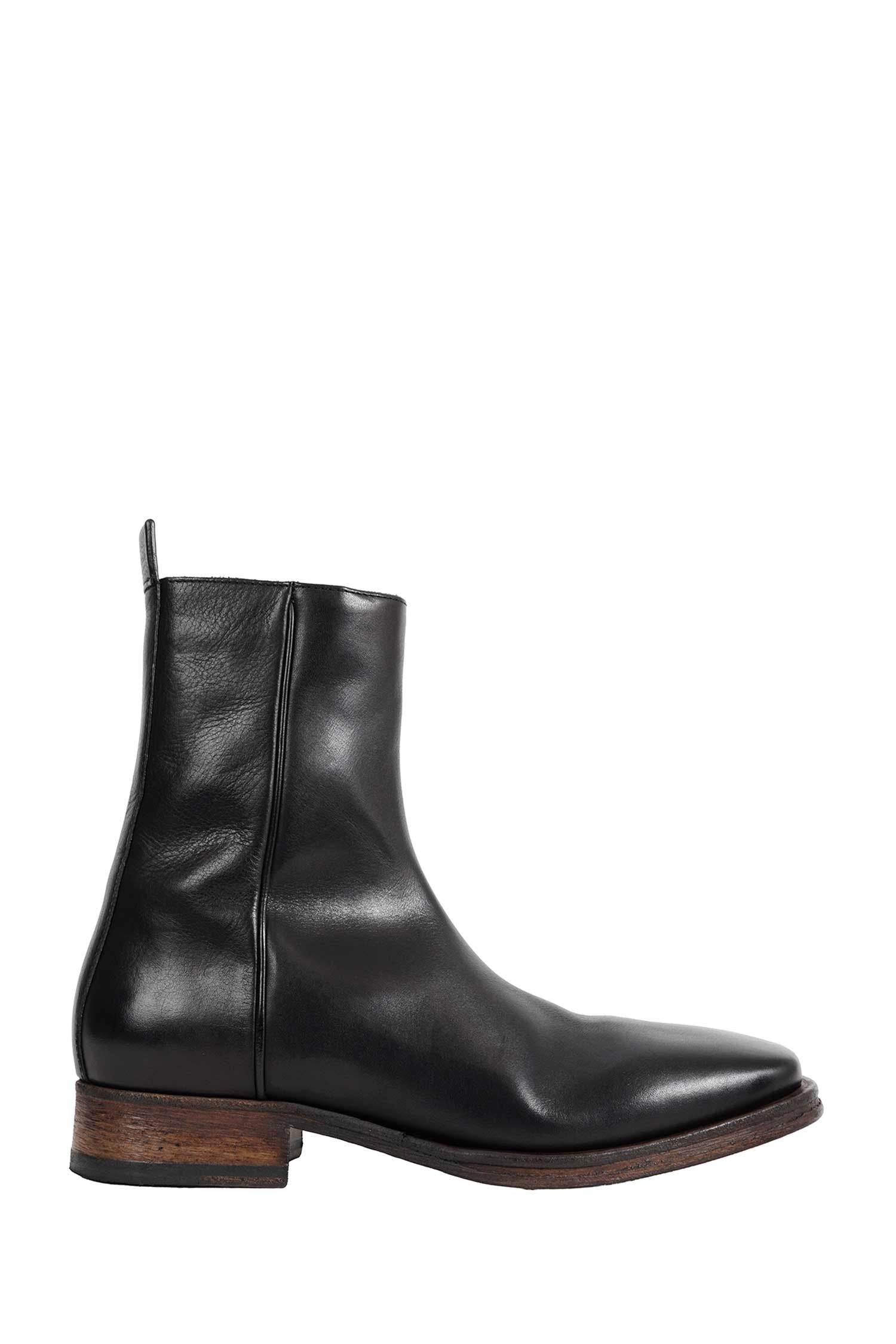 Leather Ankle Boots Acne studios оригінал – Купити в Україні – боковий вид