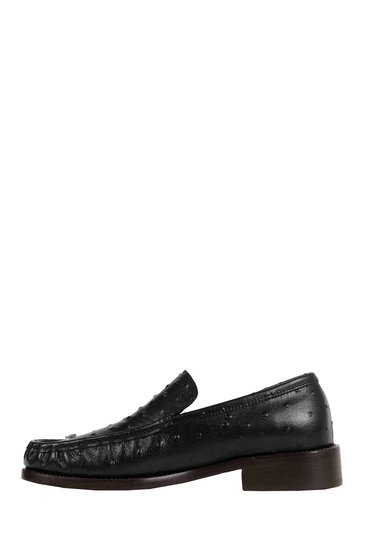 Ostrich-Printed Leather Loafers Acne studios оригінал – Купити в Україні – збільшений вид