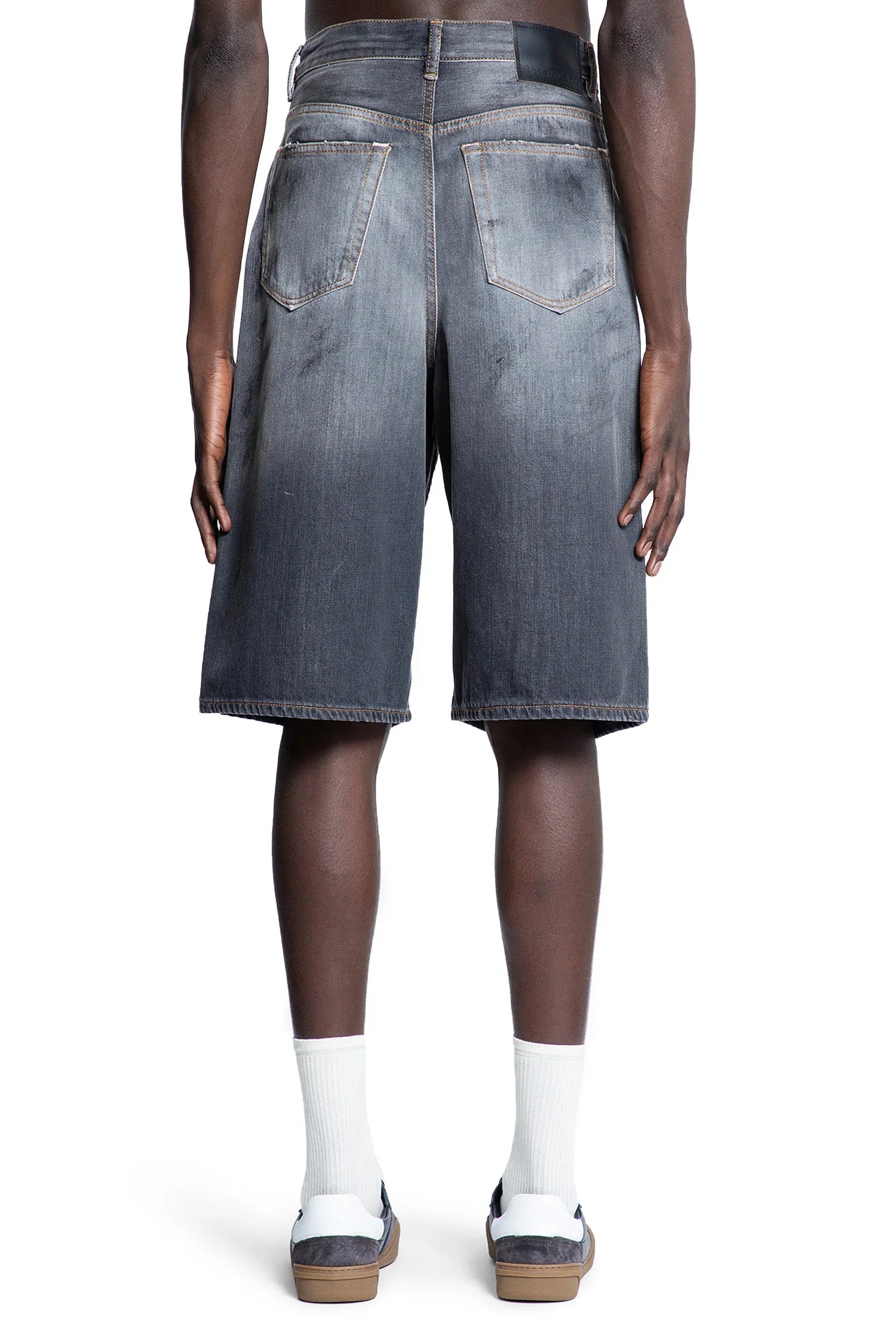 Оригінальна Loose Fit Denim Shorts Acne studios – збільшений вид