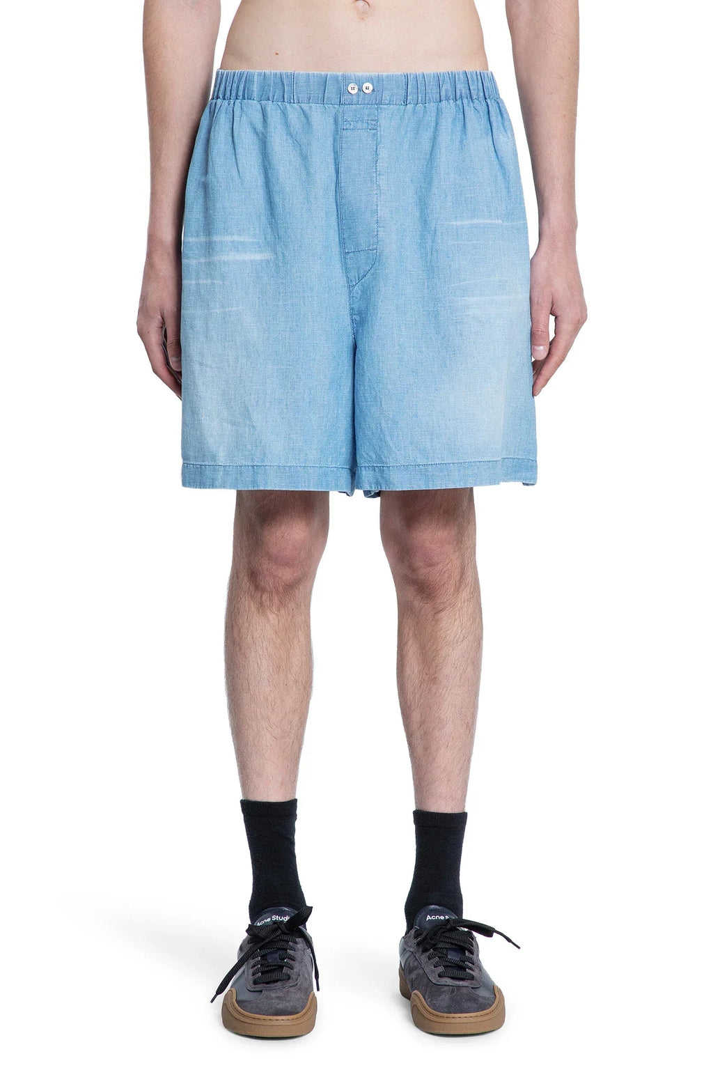 1996 Logo Denim Shorts Acne studios – Гарантія оригінальності – вид ззаду