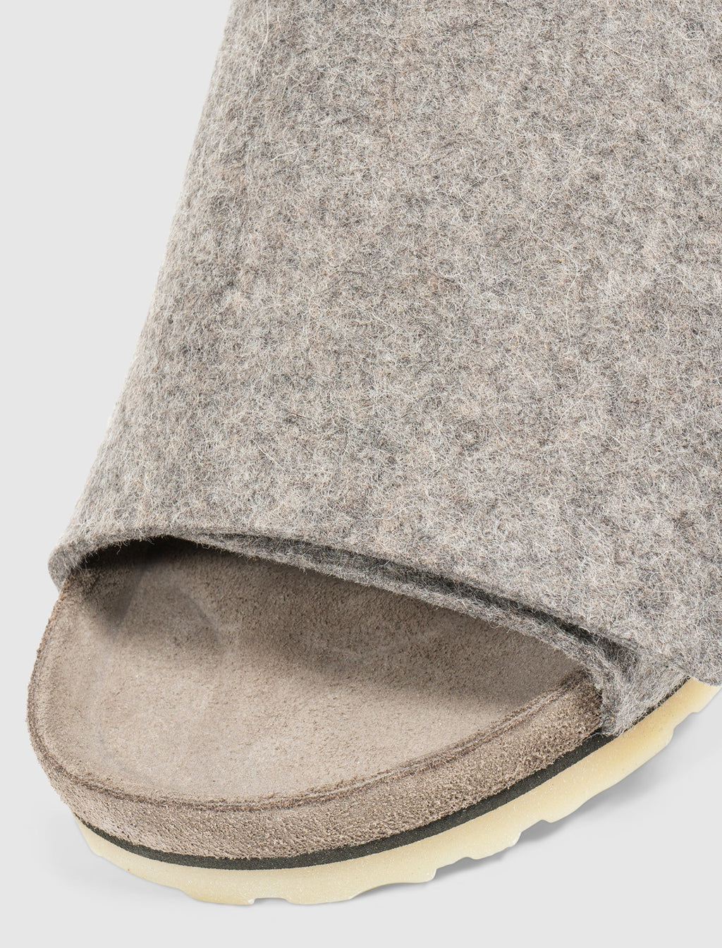 X Birkenstock The Los Feliz Wool Felt Ash Melange Fear of god оригінал – Купити в Україні – вид ззаду
