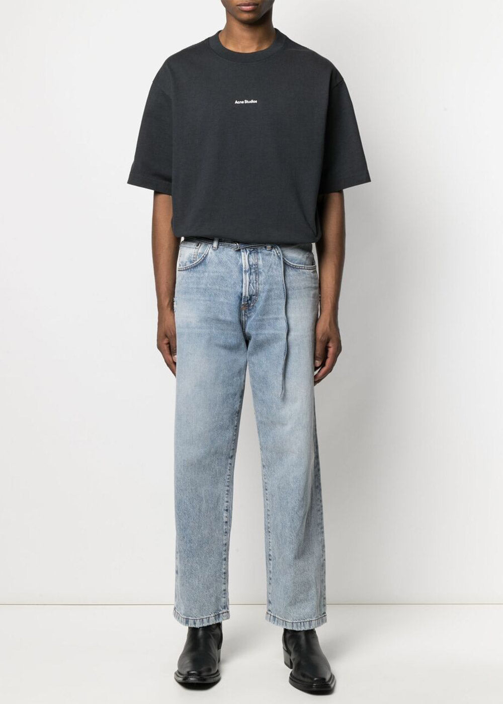 Оригінальна Black Logo T-Shirt Acne studios – збільшений вид