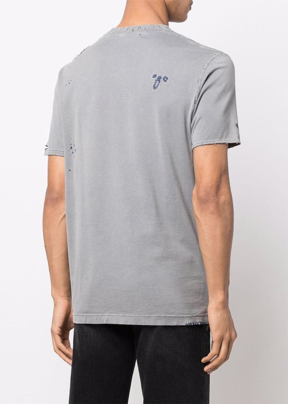 Оригінальна Denim Blue Distressed T-Shirt Acne studios – детальний вид