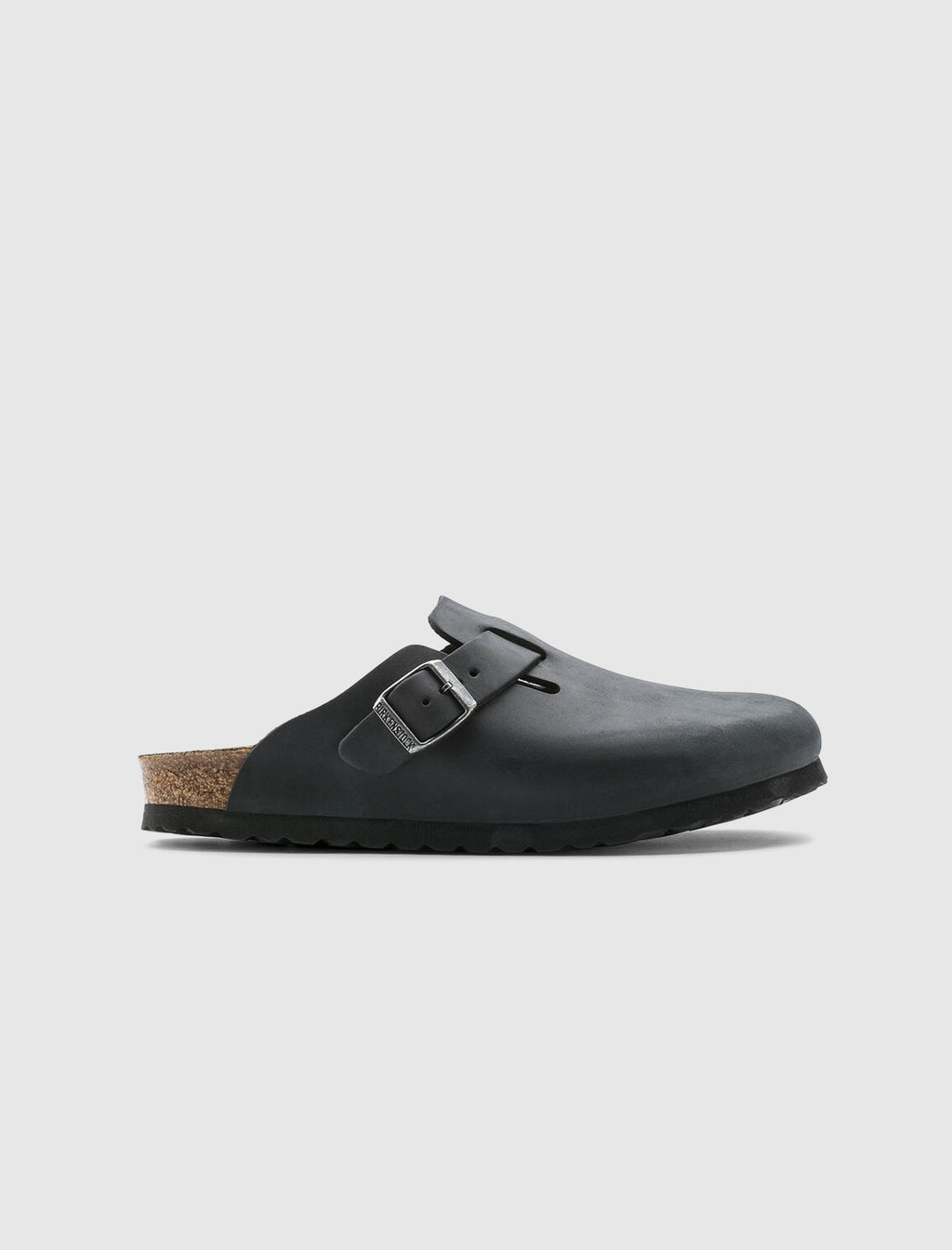 Оригінальна Boston Oiled Leather Black Birkenstock – боковий вид