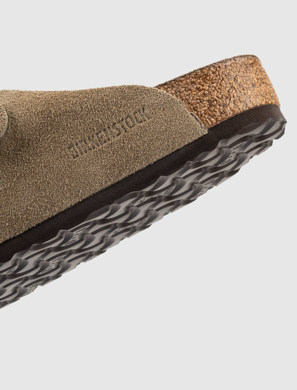 Оригінальна Boston Suede Leather Taupe Birkenstock – детальний вид